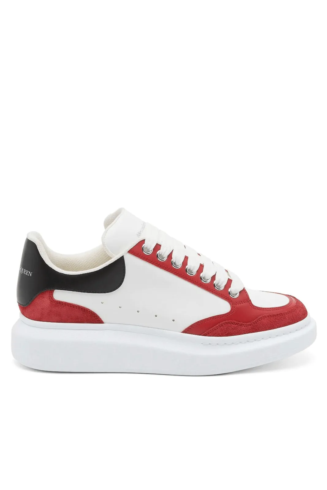 Alexander McQueen Color-Block Panelled Man Sneakers White Red