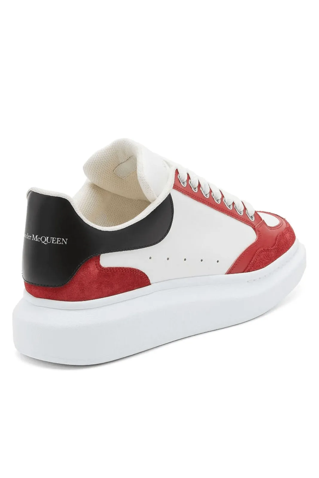 Alexander McQueen Color-Block Panelled Man Sneakers White Red