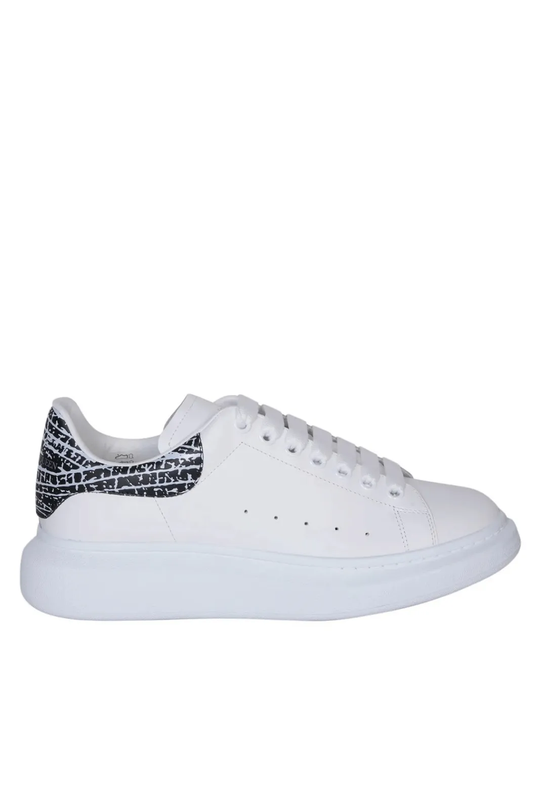 Alexander McQueen Oversized Lace-Up White Black Man Sneakers