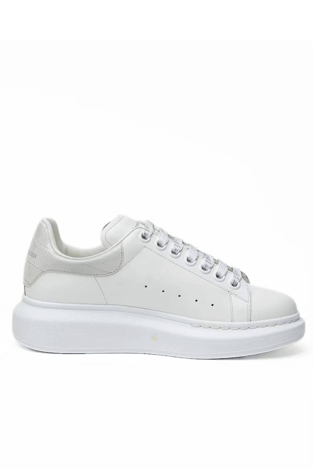 Alexander McQueen Oversized Low-Top Sneakers White Grey