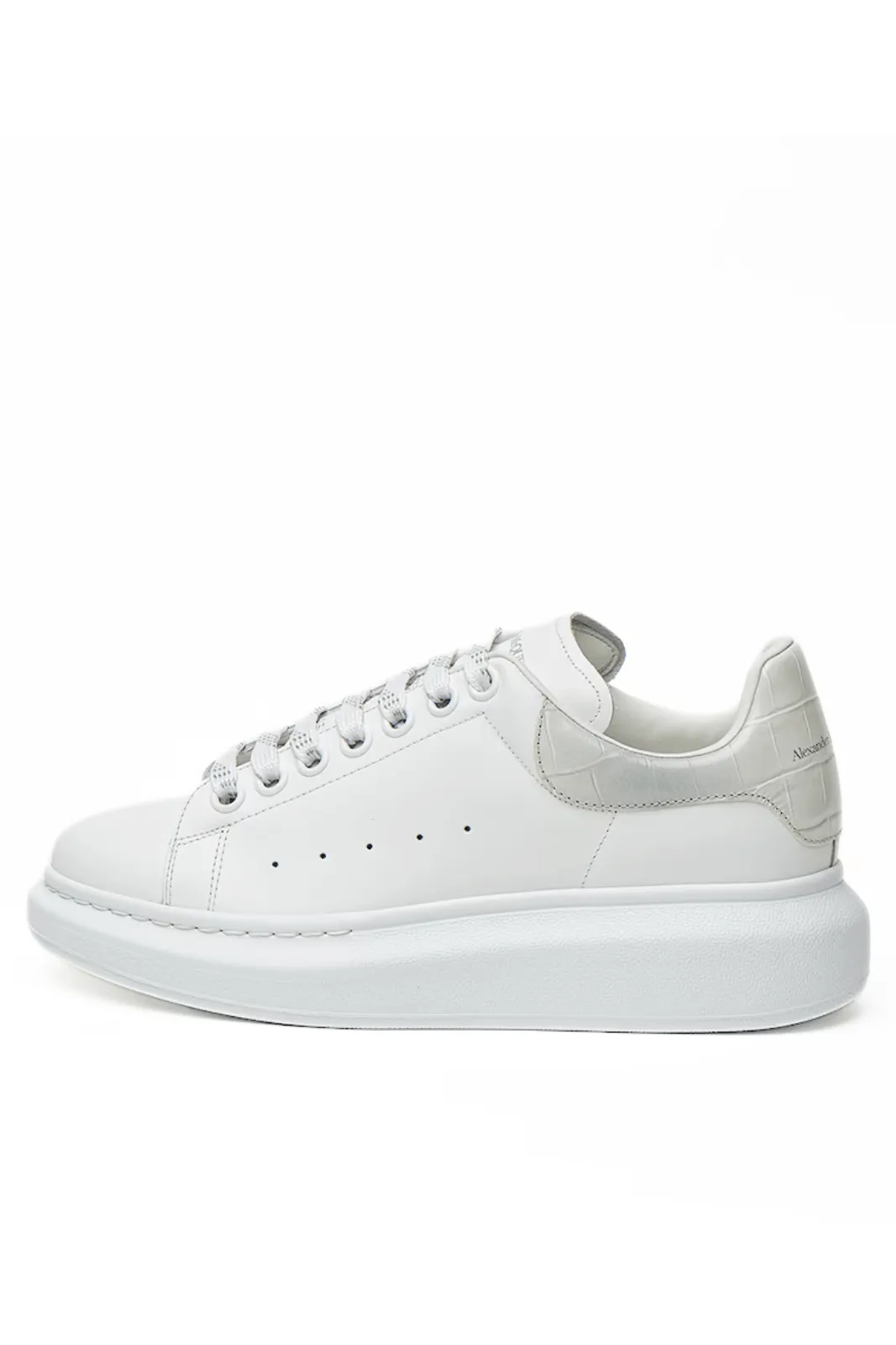 Alexander McQueen Oversized Low-Top Sneakers White Grey