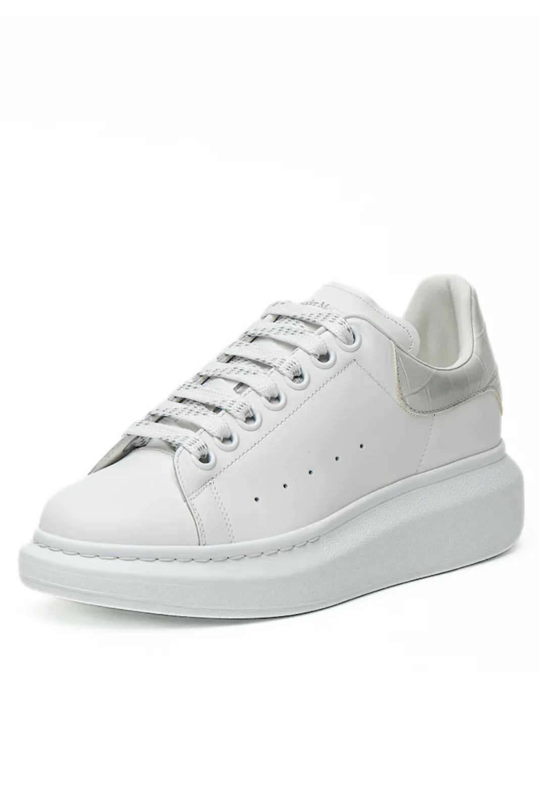 Alexander McQueen Oversized Low-Top Sneakers White Grey