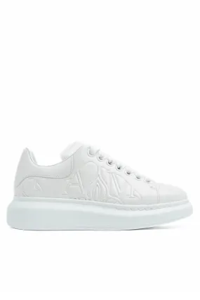 Alexander McQueen Oversized White Leather Woman sneakers Low Tops