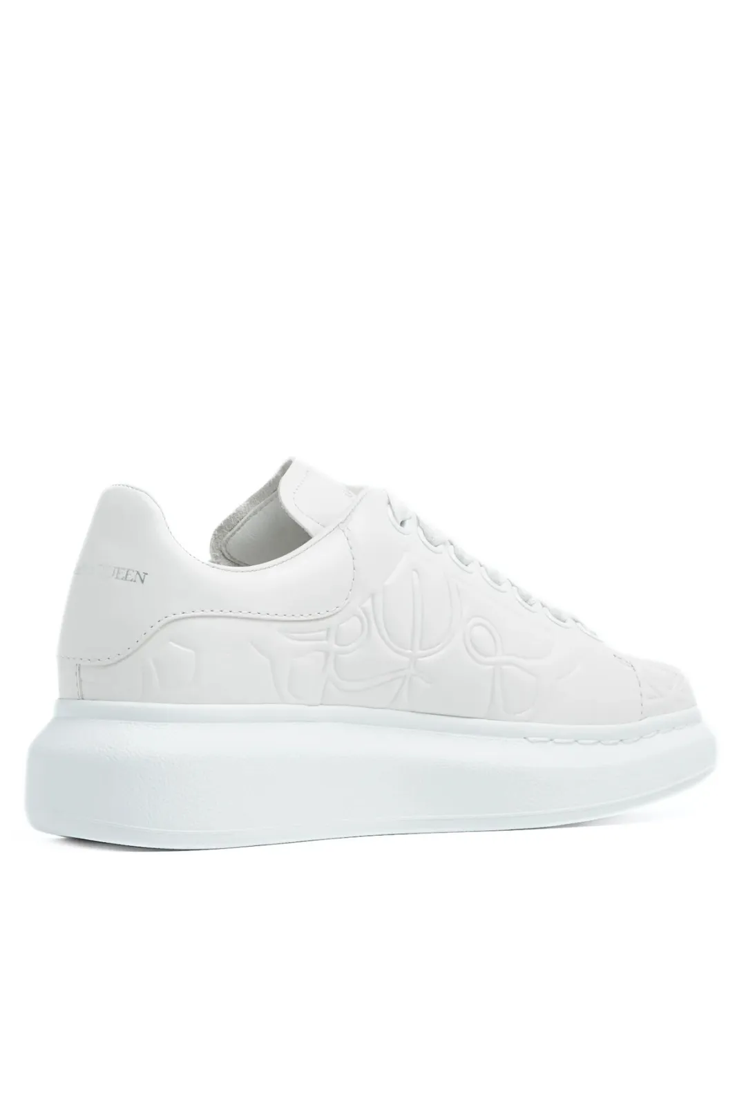 Alexander McQueen Oversized White Leather Woman sneakers Low Tops