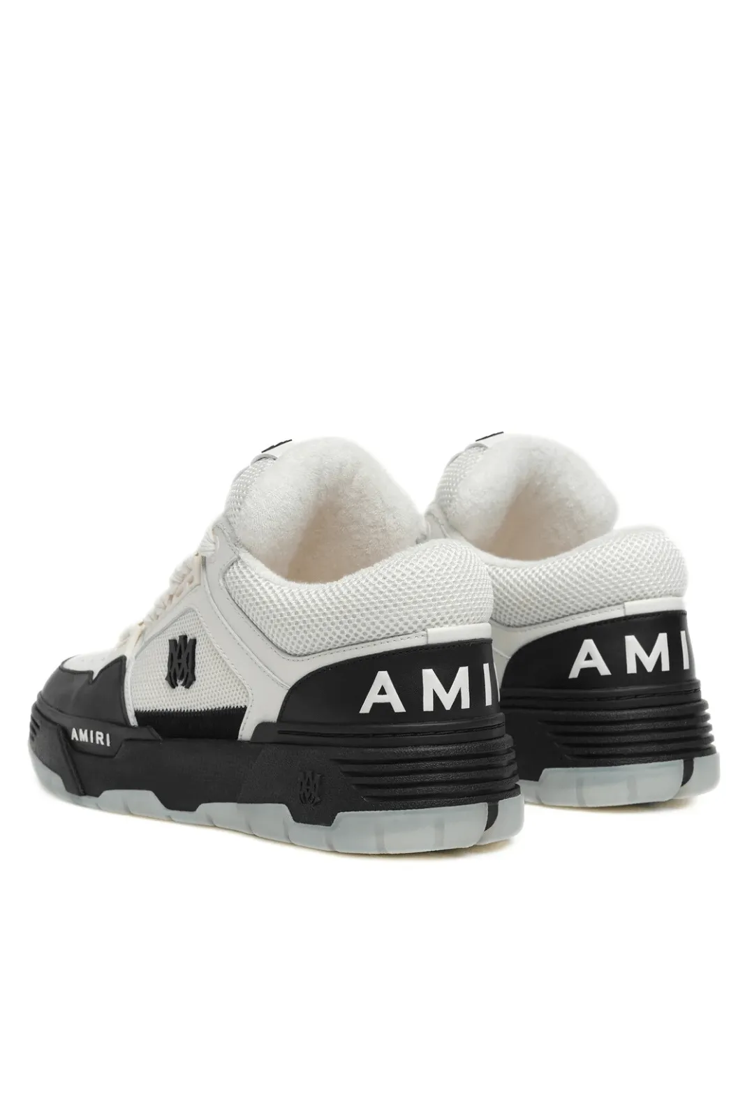 Amiri Men's White Black Ma-1 Logo Patch Sneakers