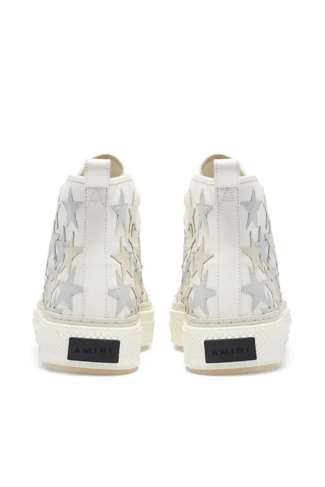 Amiri Stars Court Hi White Beige Sneakers