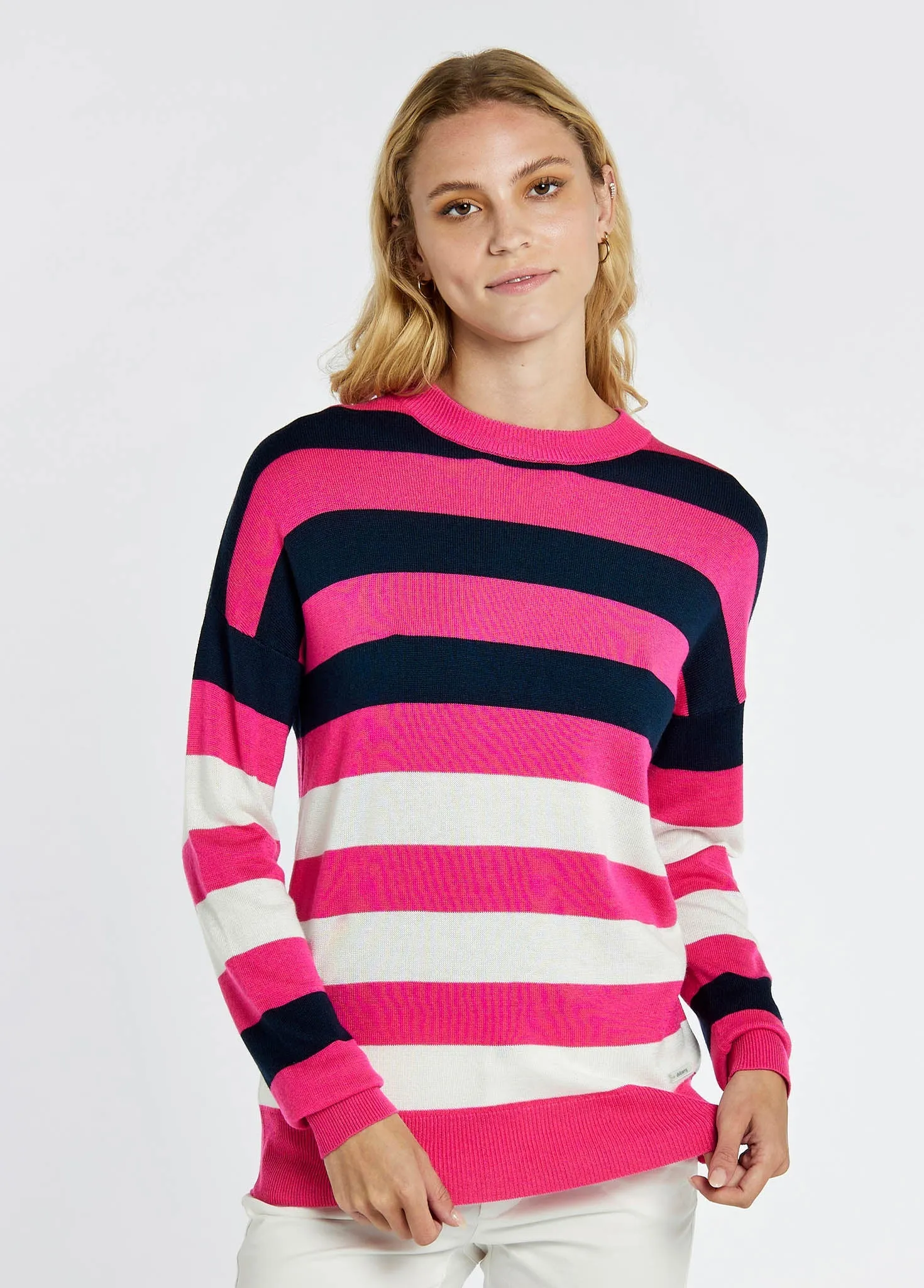 Aranmore Crew Neck sweater - Cerise