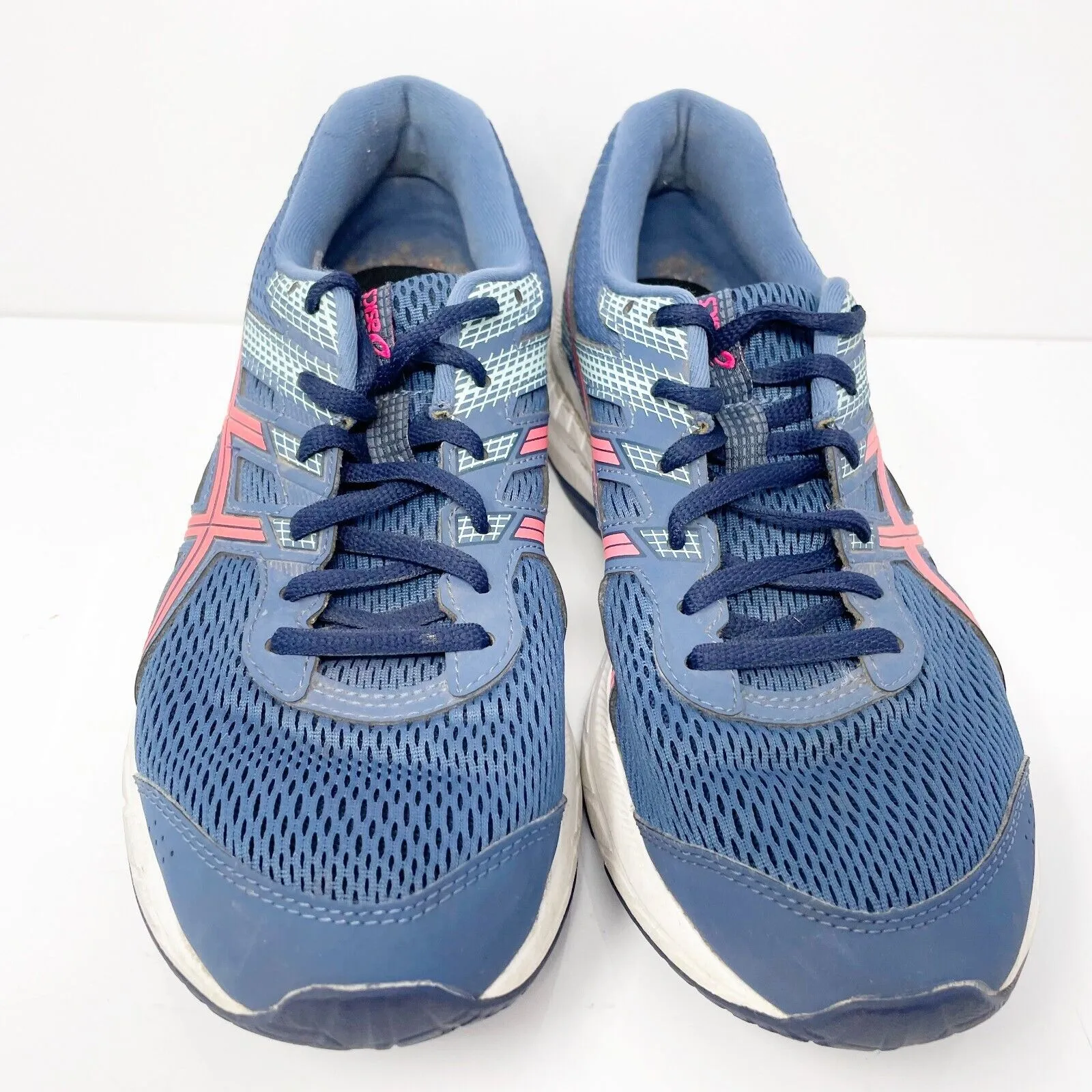 Asics Womens Gel Contend 6 1012A570 Blue Running Shoes Sneakers Size 9