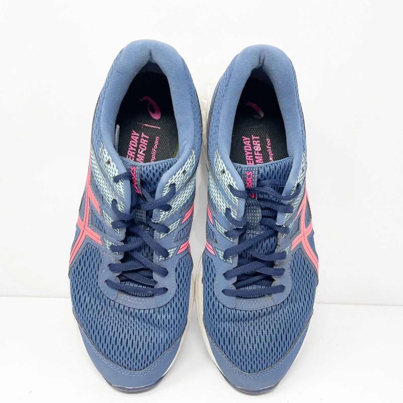 Asics Womens Gel Contend 6 1012A570 Blue Running Shoes Sneakers Size 9