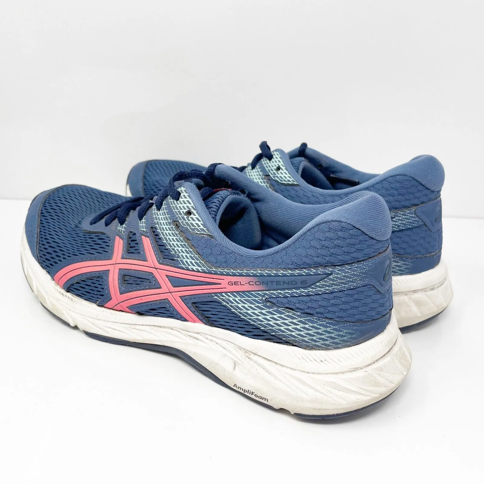 Asics Womens Gel Contend 6 1012A570 Blue Running Shoes Sneakers Size 9