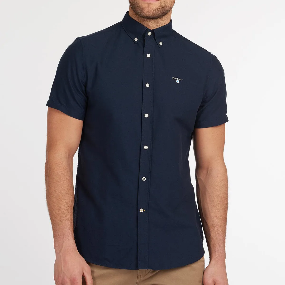 Barbour - Oxford 3 Tailored Fit SS Shirt in Navy