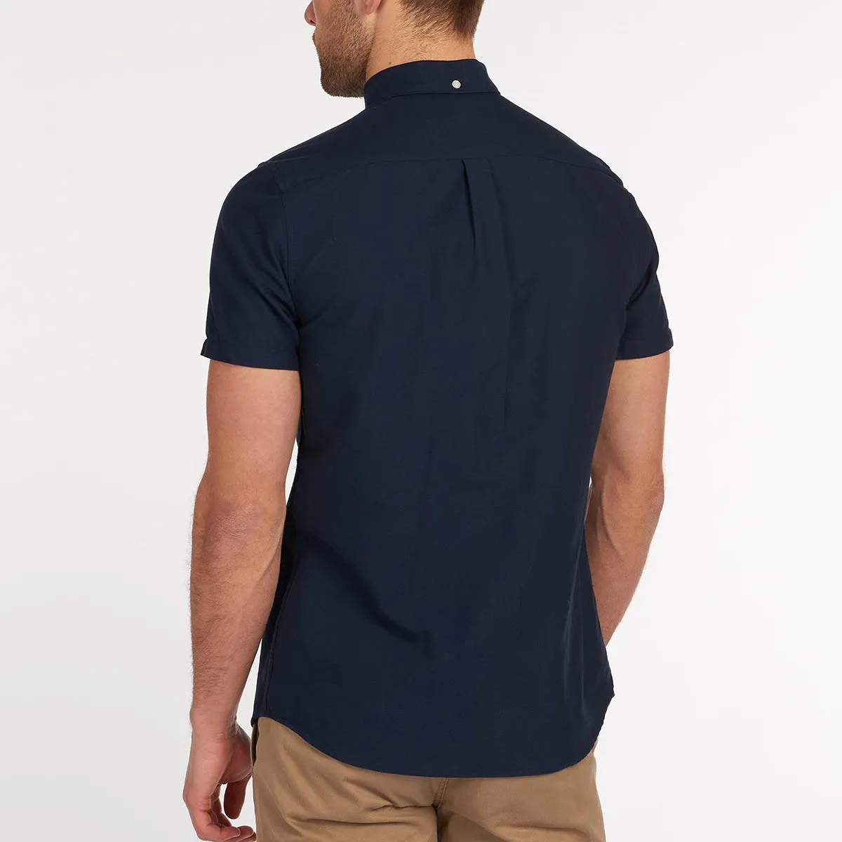 Barbour - Oxford 3 Tailored Fit SS Shirt in Navy