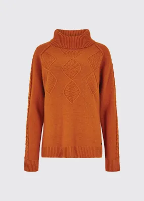 Belleek Chunky Roll Neck Sweater - Cayenne