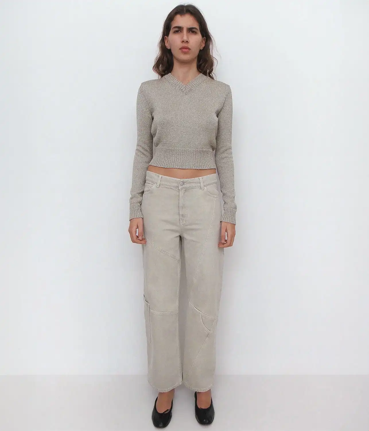 BEVERLY TROUSERS- ECRU