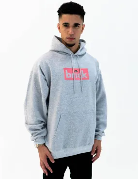 brick 14k gold bonded hoodie - grey / rose gold