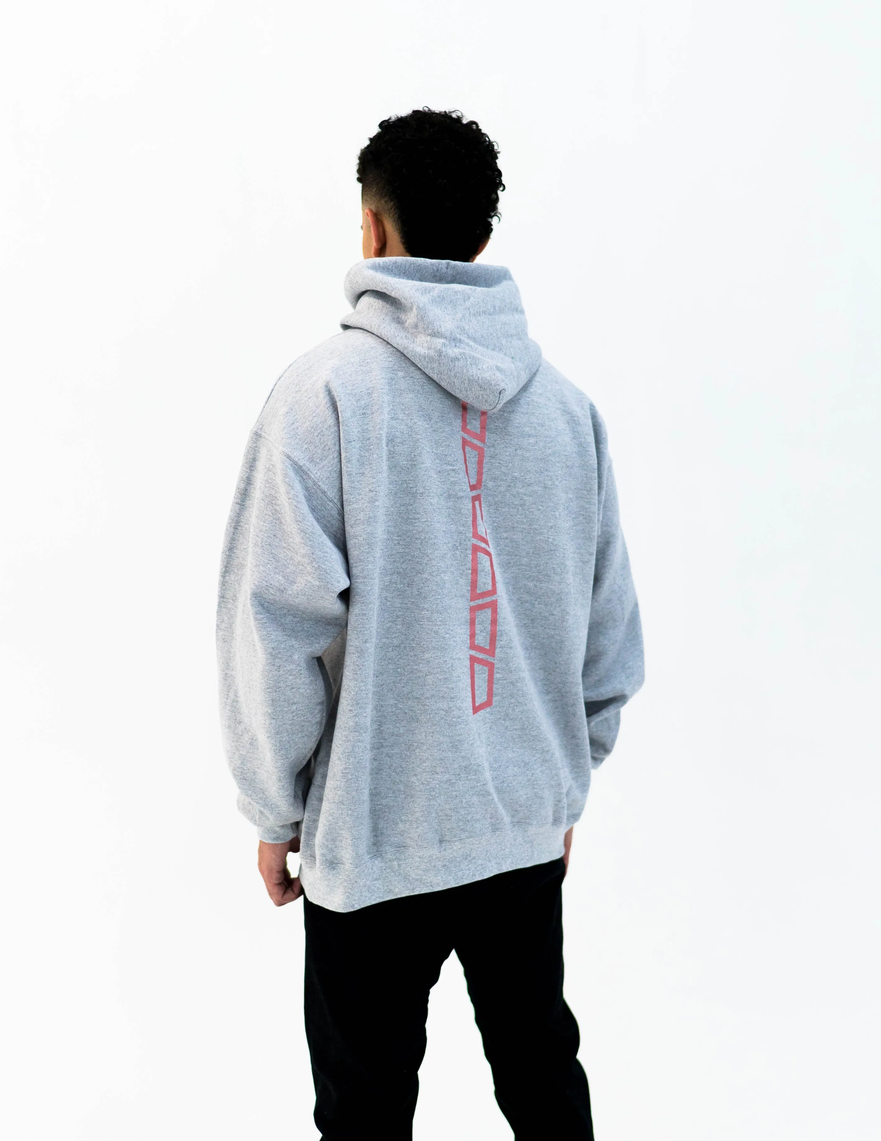 brick 14k gold bonded hoodie - grey / rose gold