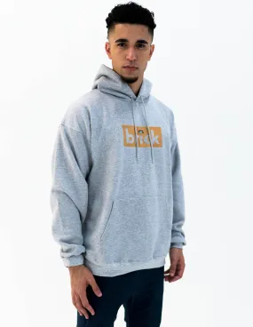 brick 14k gold bonded hoodie - grey / yellow gold