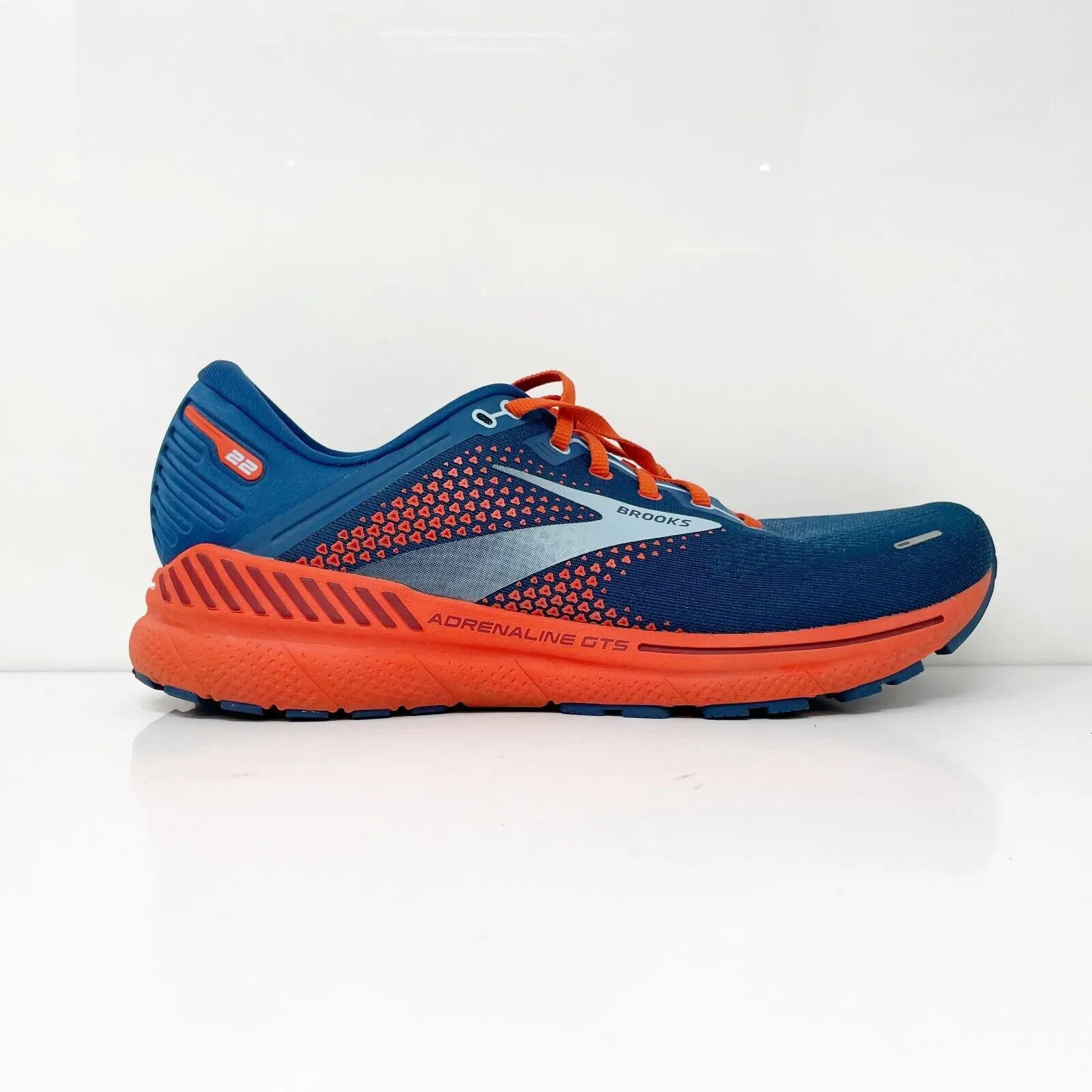 Brooks Mens Adrenaline GTS 22 1103661D404 Blue Running Shoes Sneakers Size 12 D