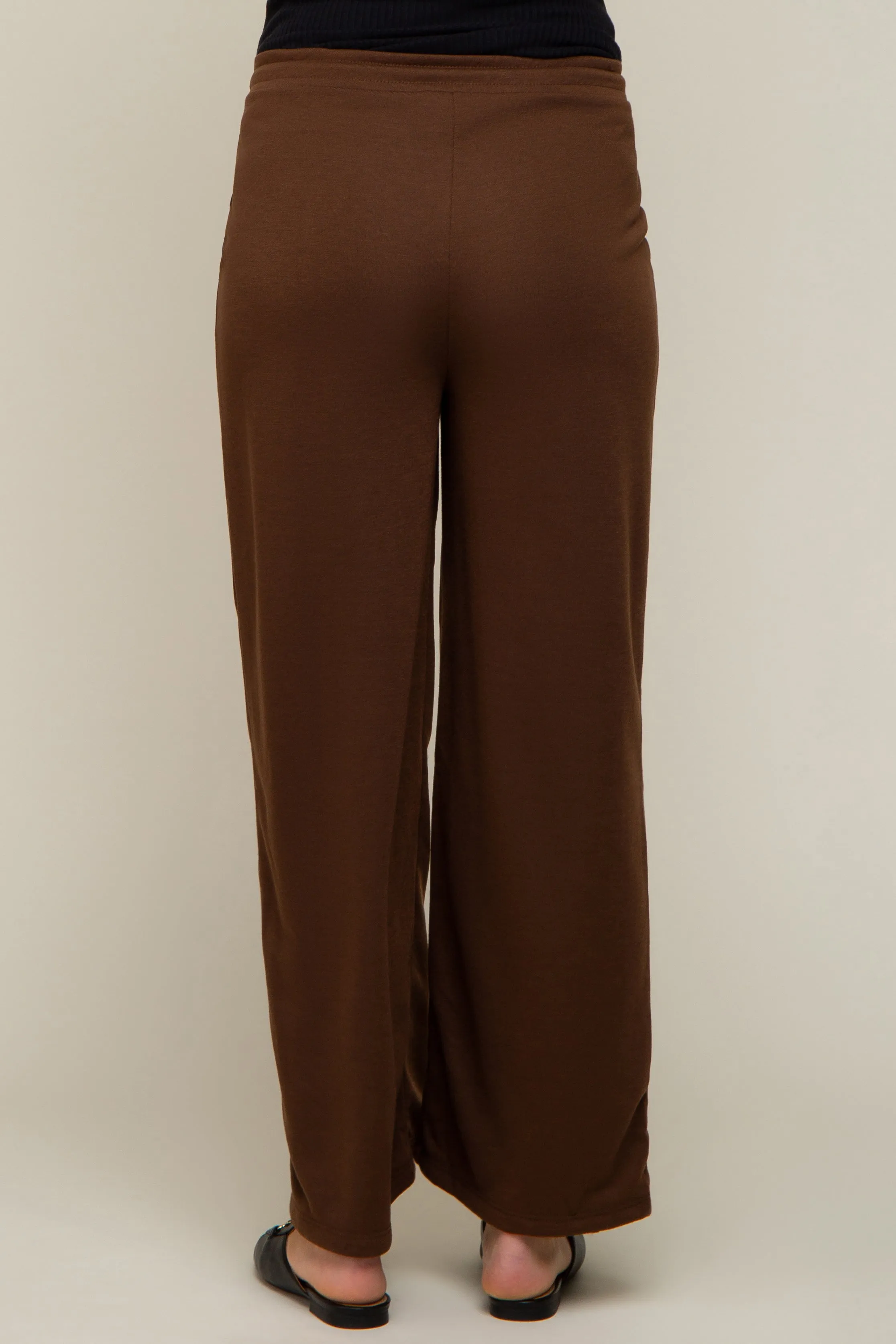 Brown Wide Leg Maternity Lounge Pants