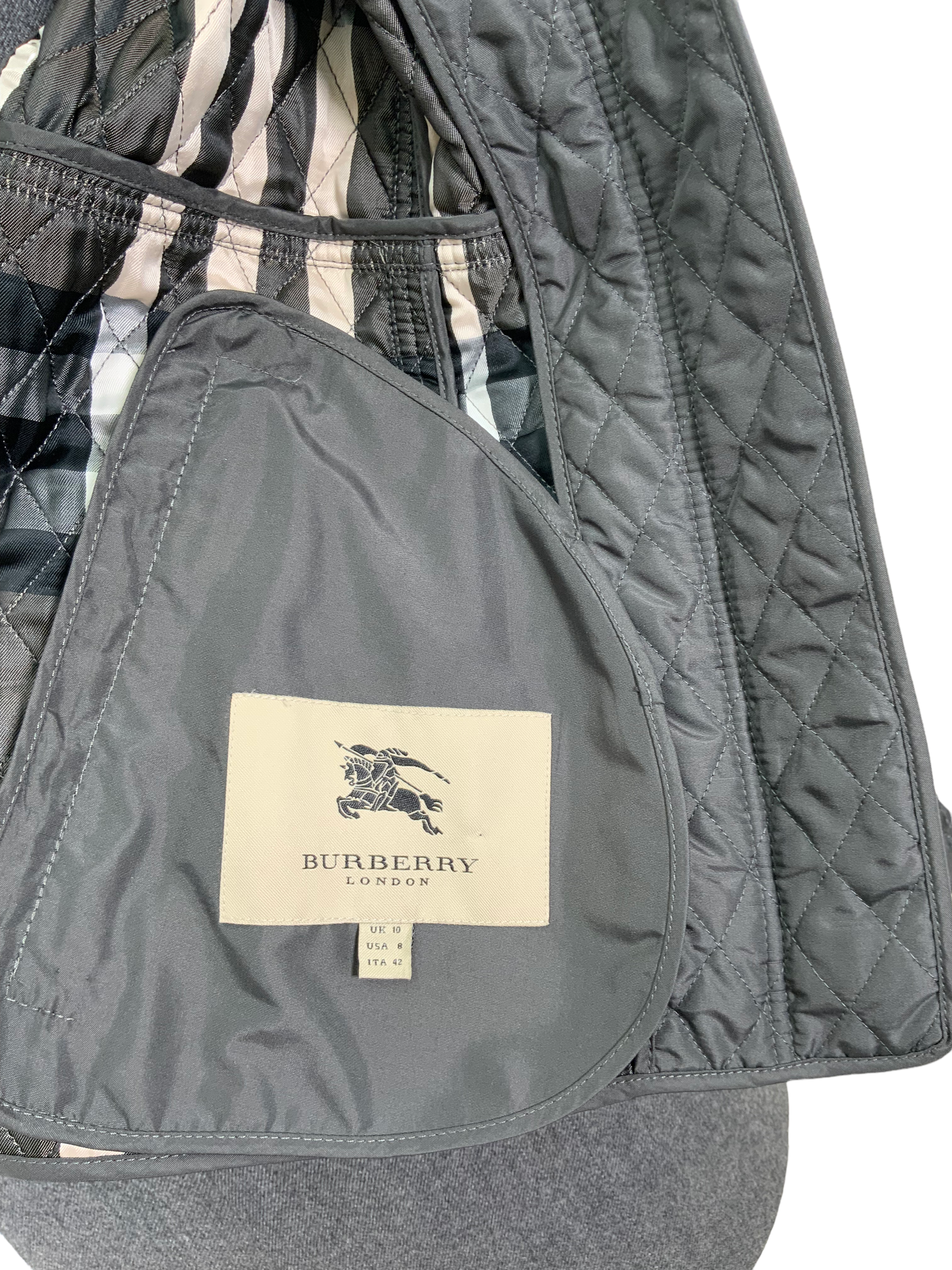 Burberry London Diamond Quilted Jacket Size M