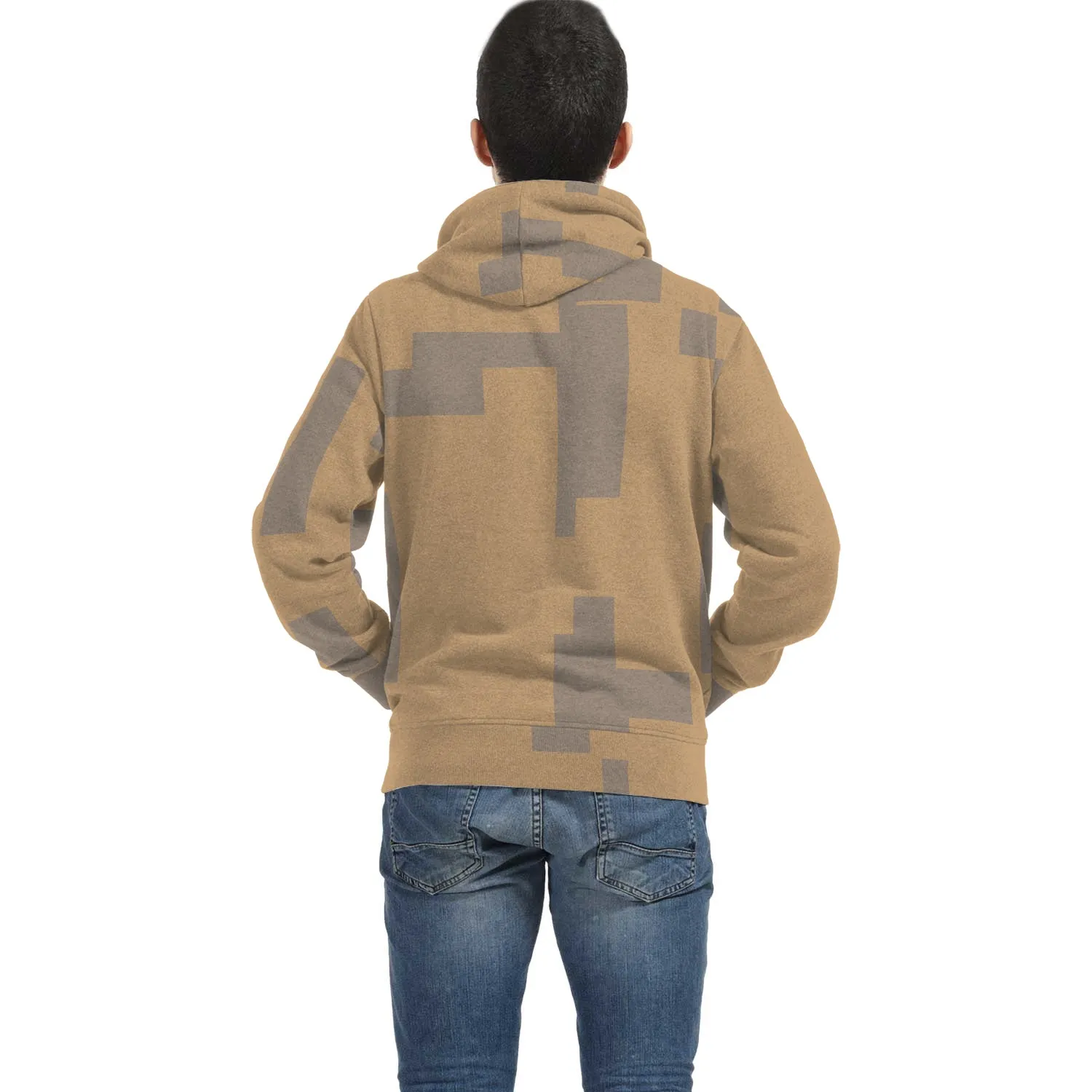 camel zip hoodie