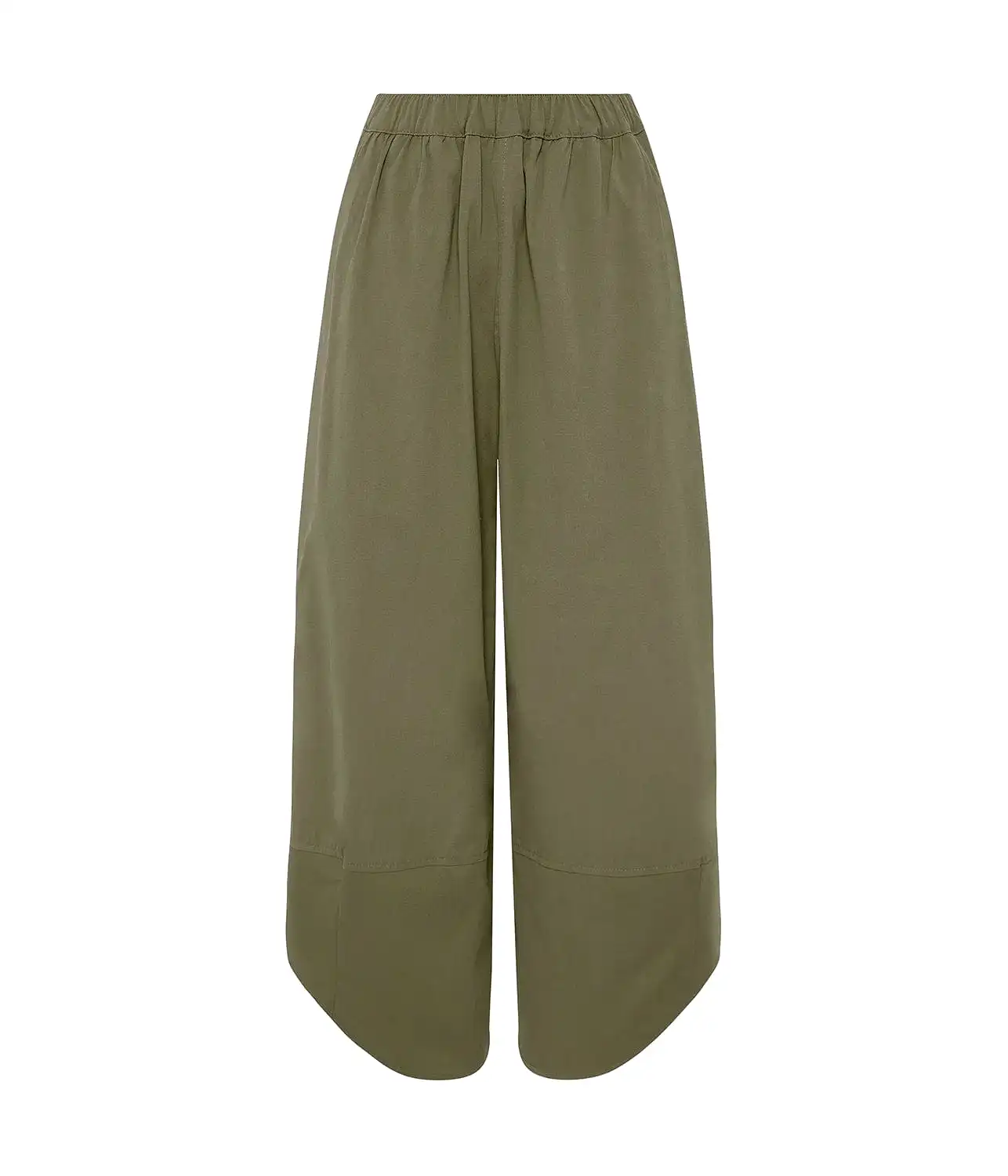 CANVAS SPLIT HEM PANT- KHAKI