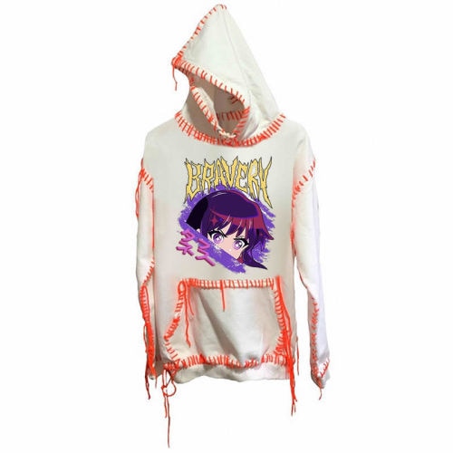 CASPER DISTRESSED GRAPHIC HOODIE