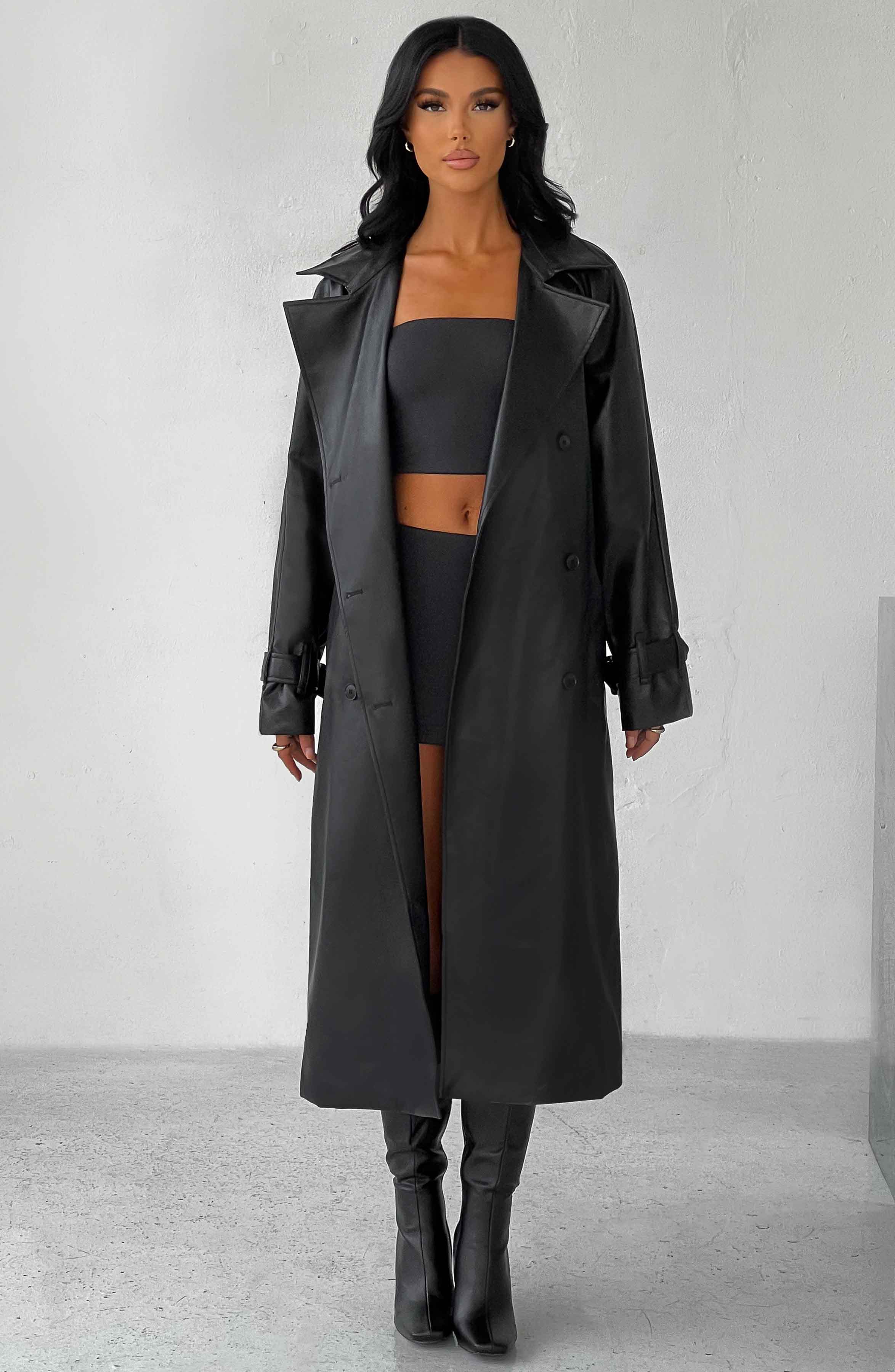 Chi Trench Coat - Black