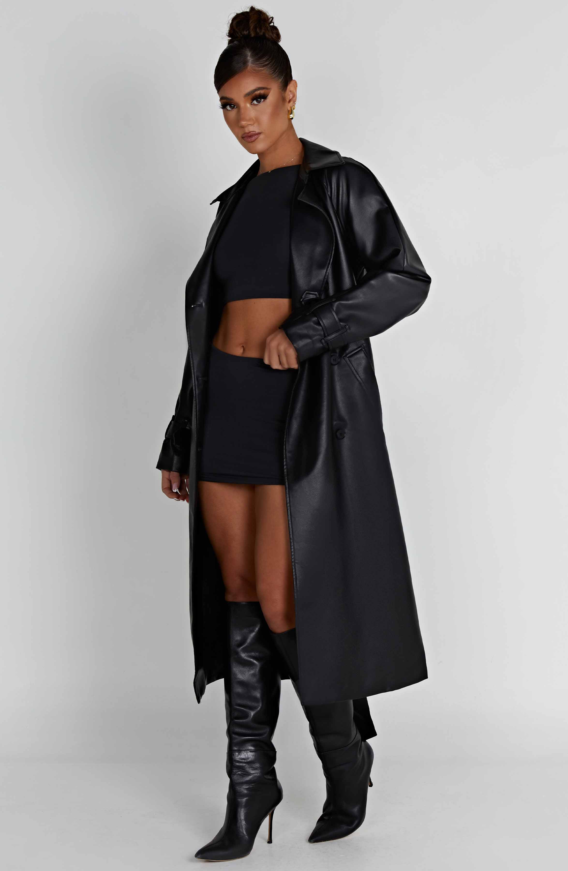 Chi Trench Coat - Black