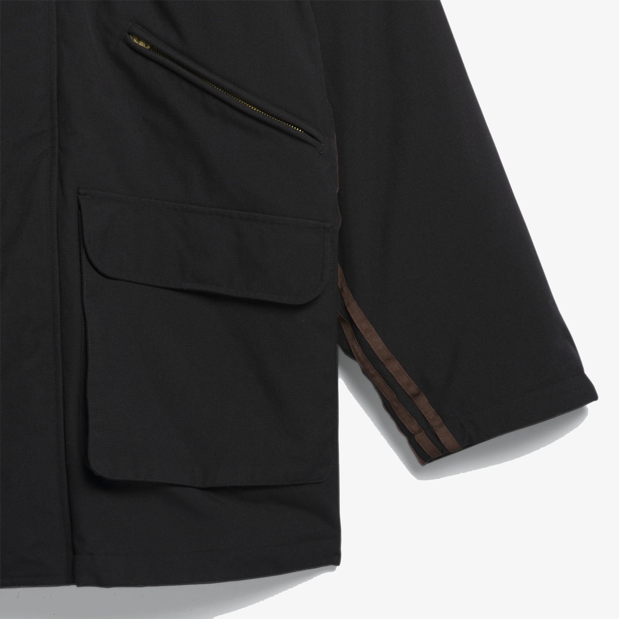 CHORE COAT 'BLACK/BROWN'