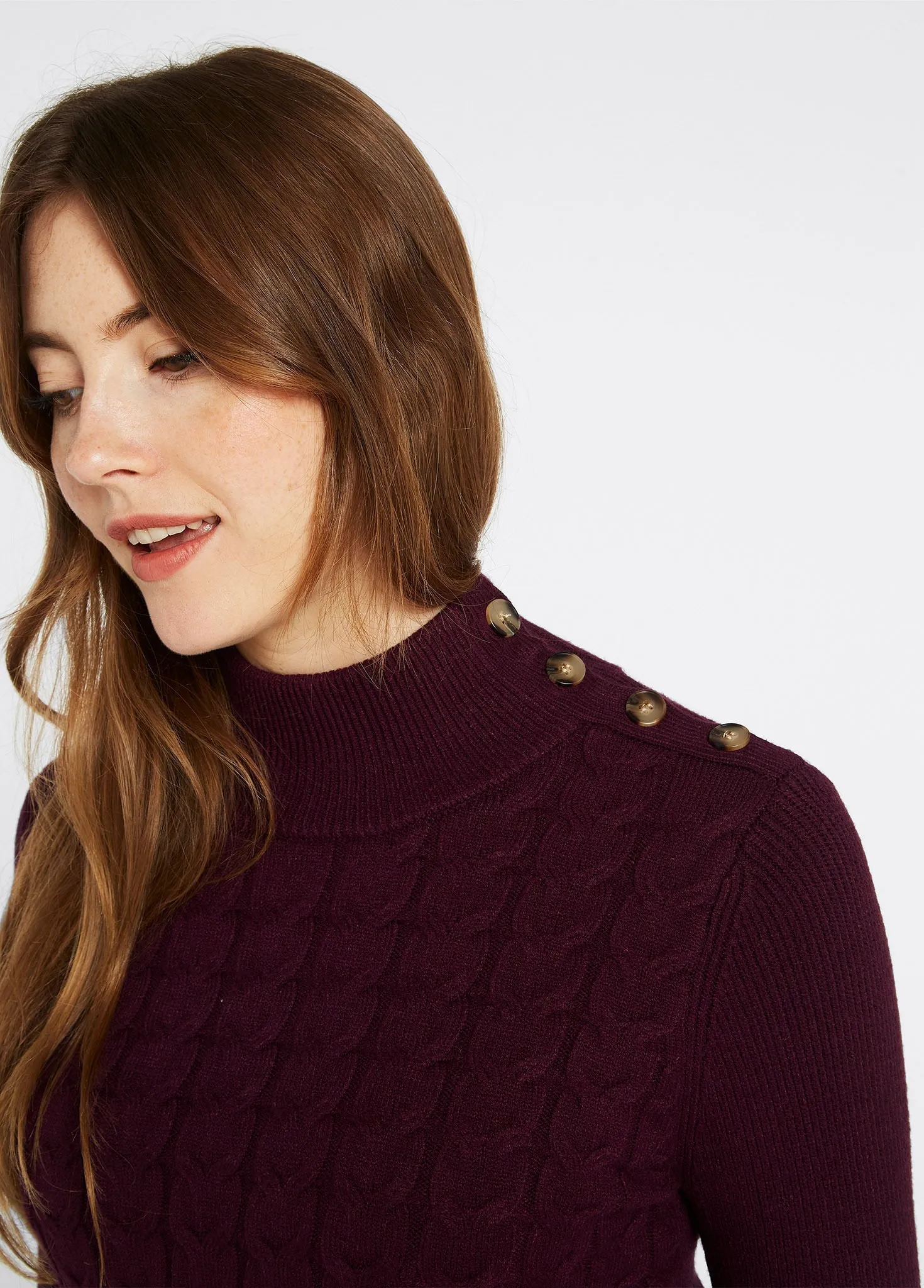 Claremont Women’s Sweater - Ox Blood