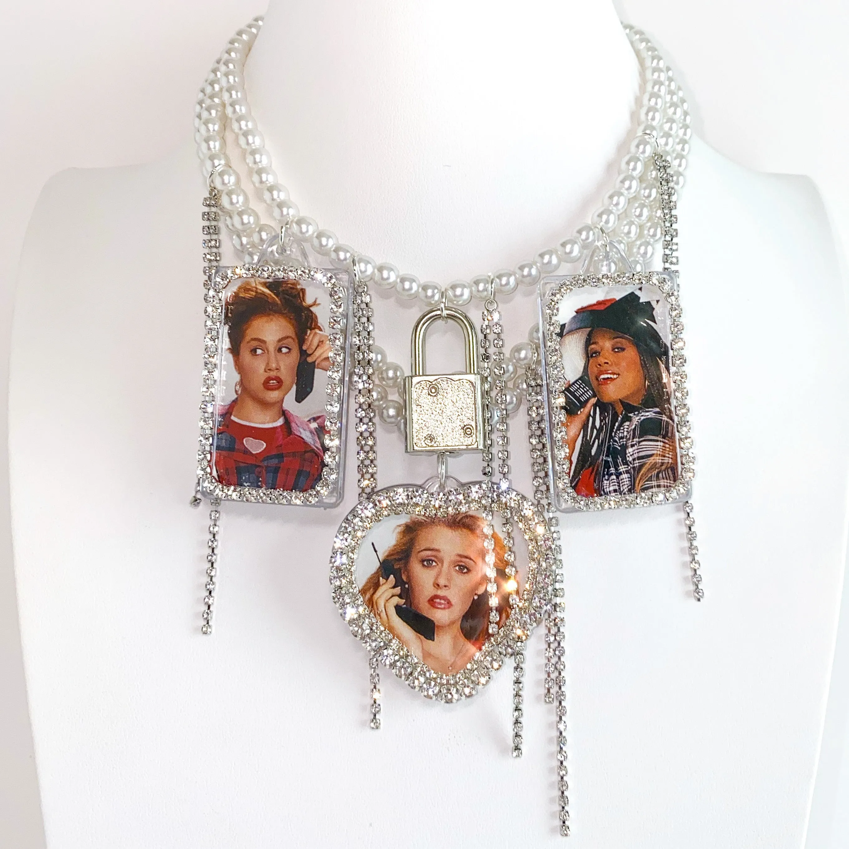 Clueless Bedazzled Vintage Remix Necklace