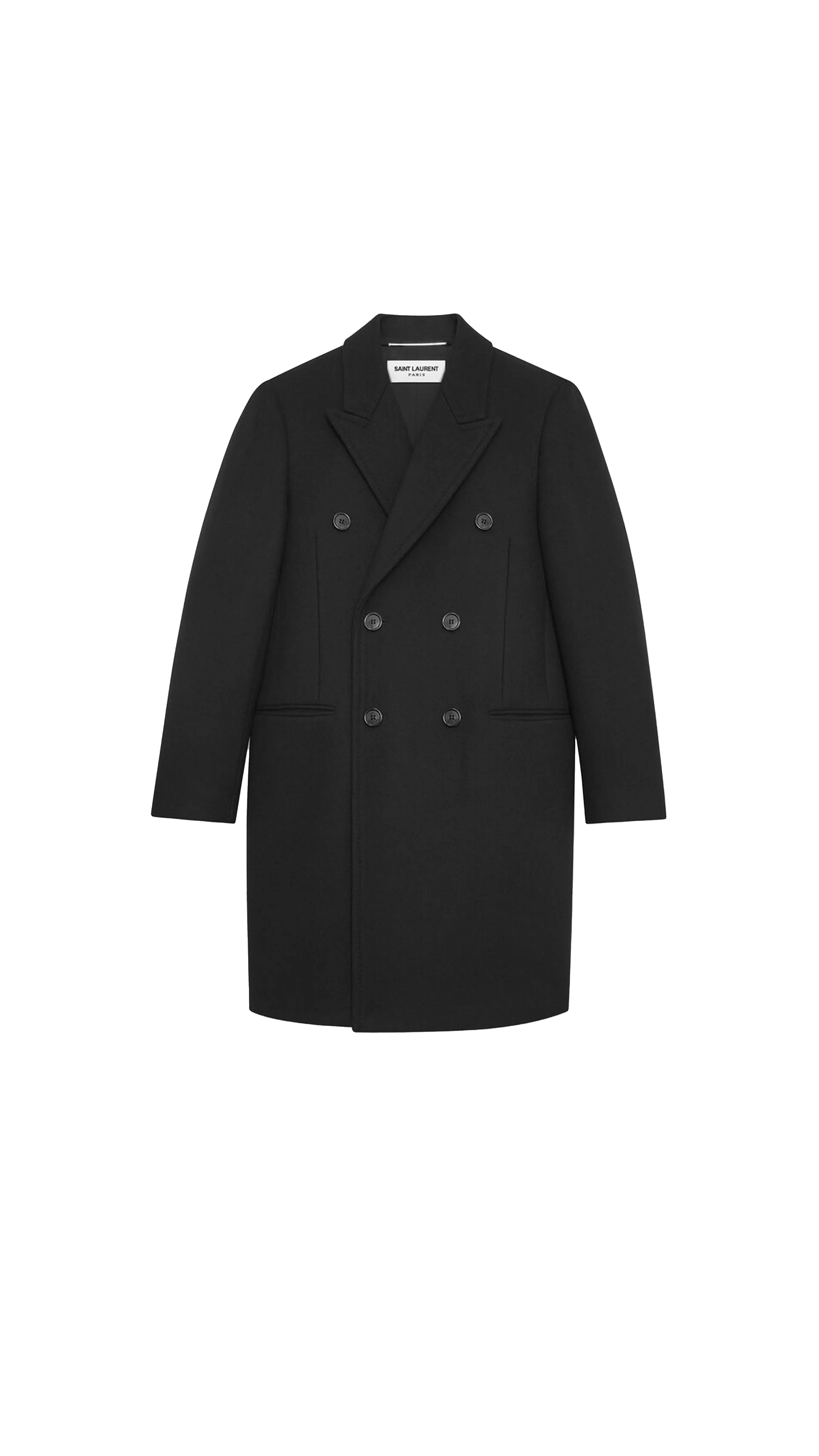 Coat In Wool - Black