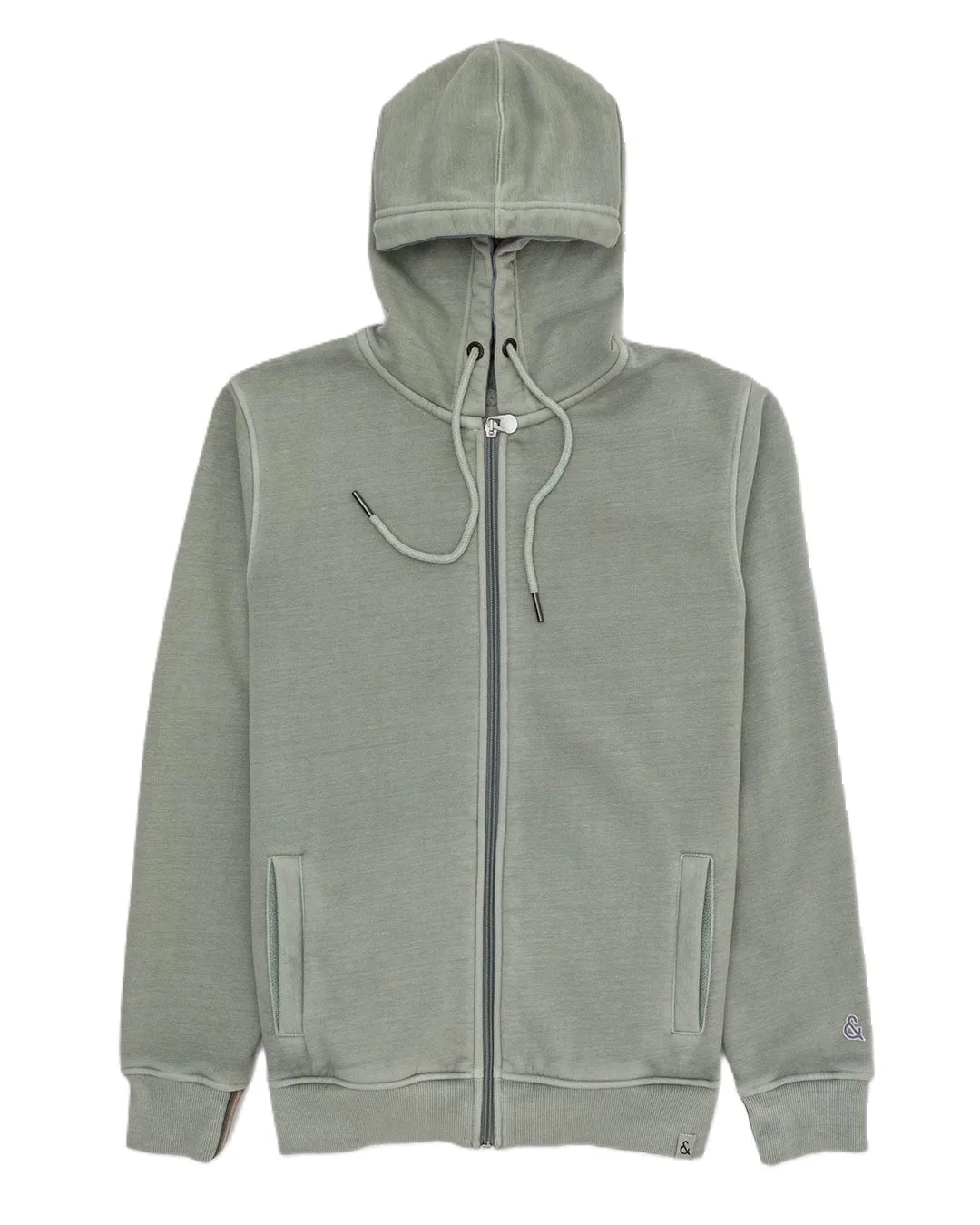 Colours & Sons Fleece Zip Hoodie Thyme