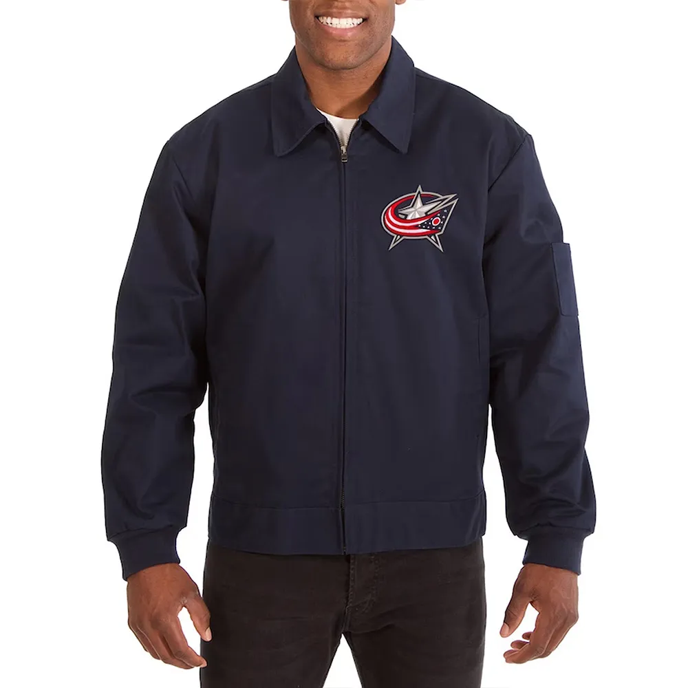 Columbus Blue Jackets Workwear Navy Cotton Jacket