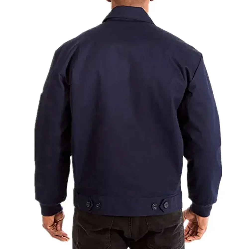 Columbus Blue Jackets Workwear Navy Cotton Jacket