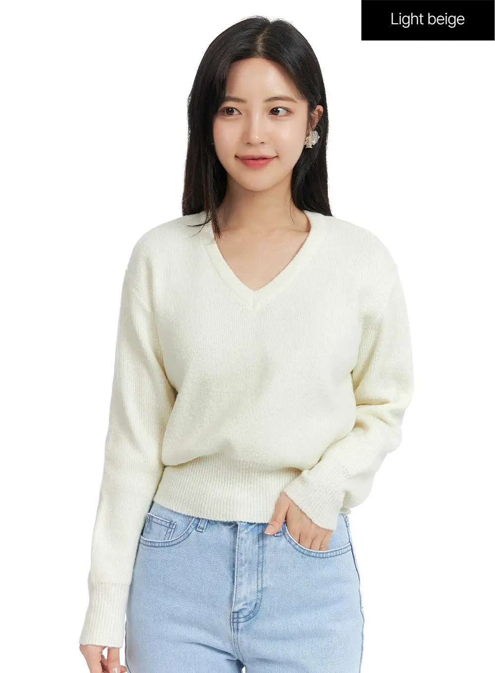 Cozy V-Neck Sweater OF416