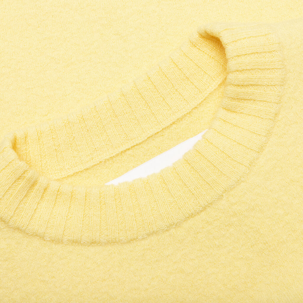 Crew Knit Sweater - Lemon