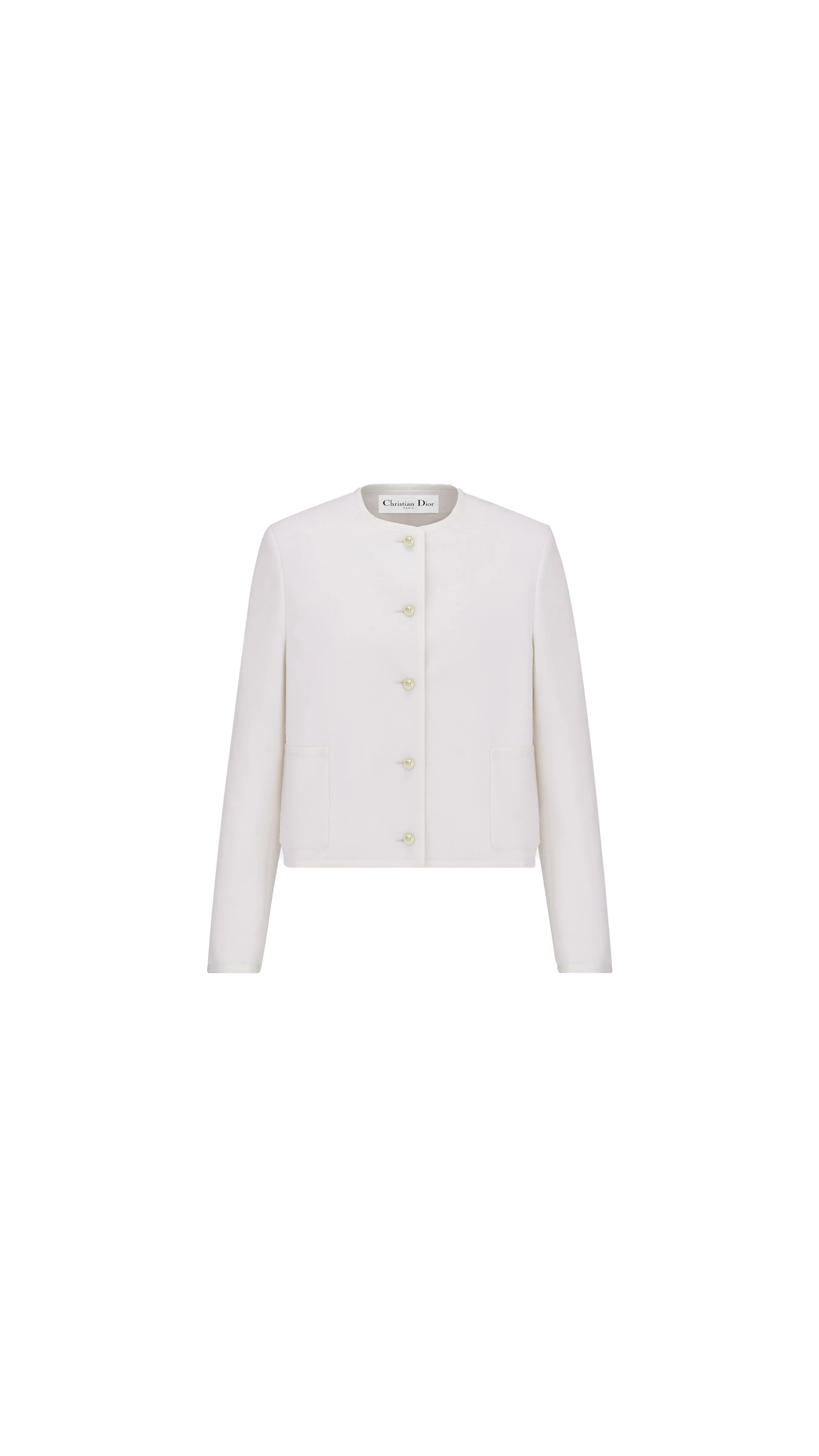 Cropped Jacket - White