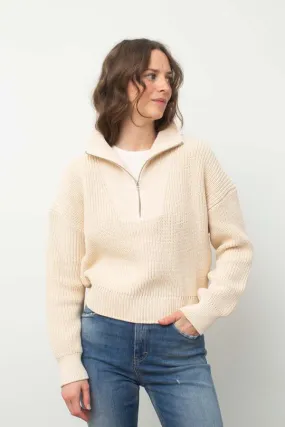 Cropped Troyer Sweater