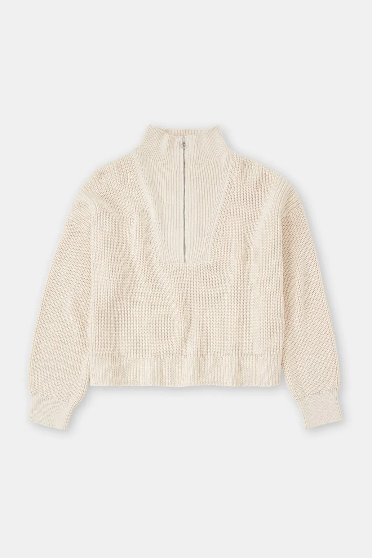 Cropped Troyer Sweater