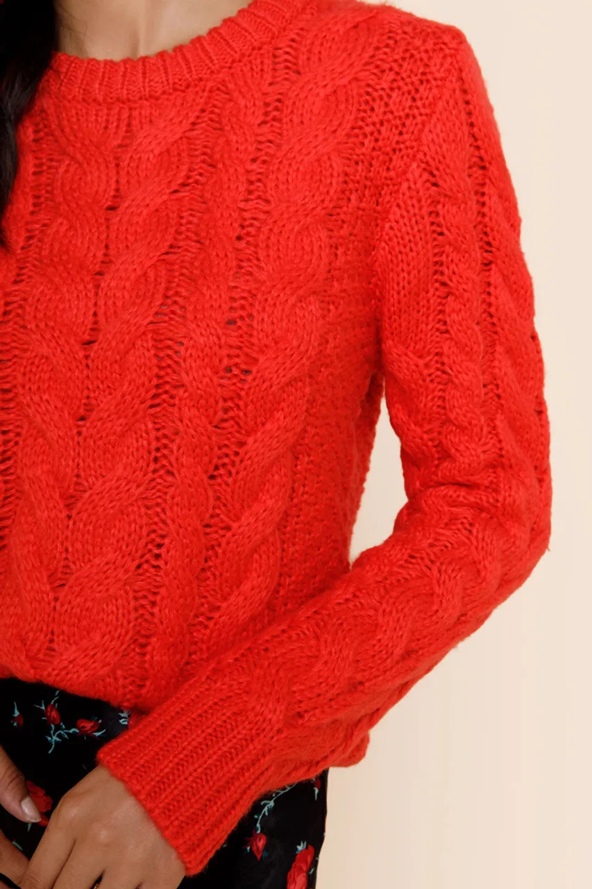 Dafne Cable Knit Sweater