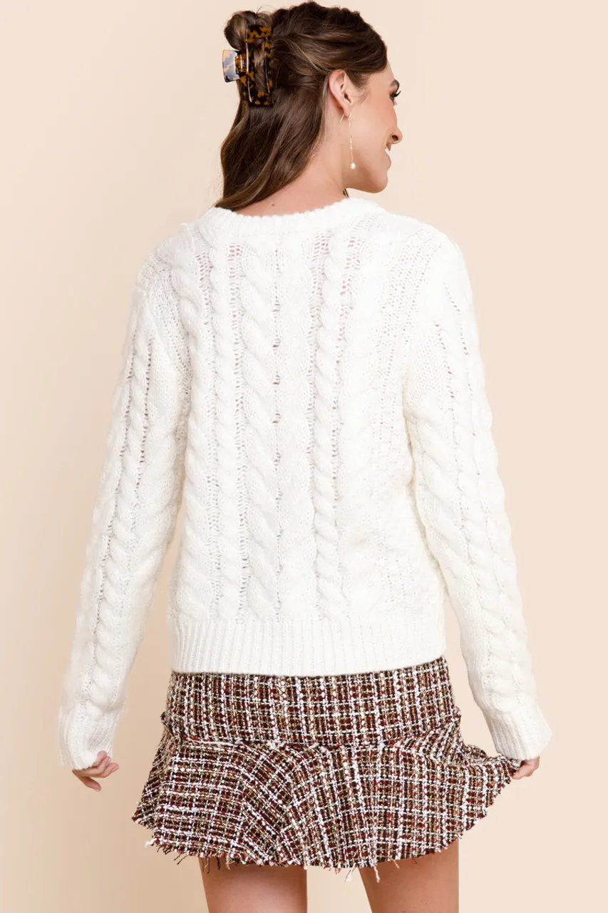 Dafne Cable Knit Sweater