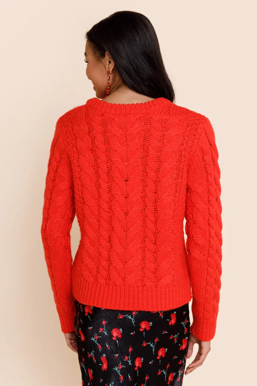 Dafne Cable Knit Sweater