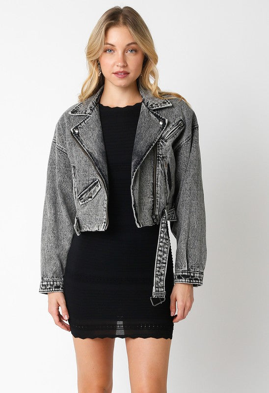 Denim Moto Jacket