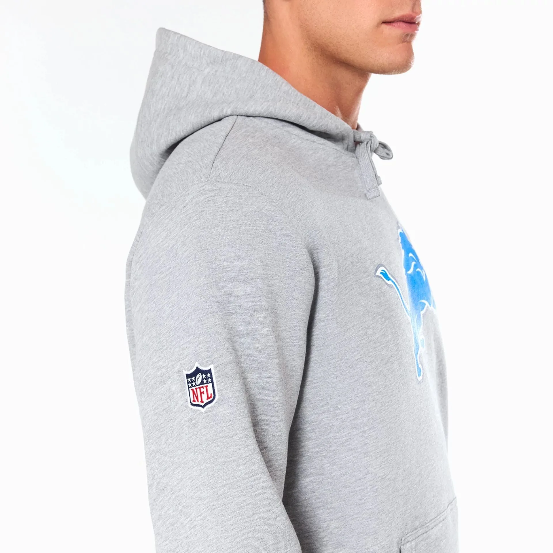 Detroit Lions NFL Grey Pullover Hoodie