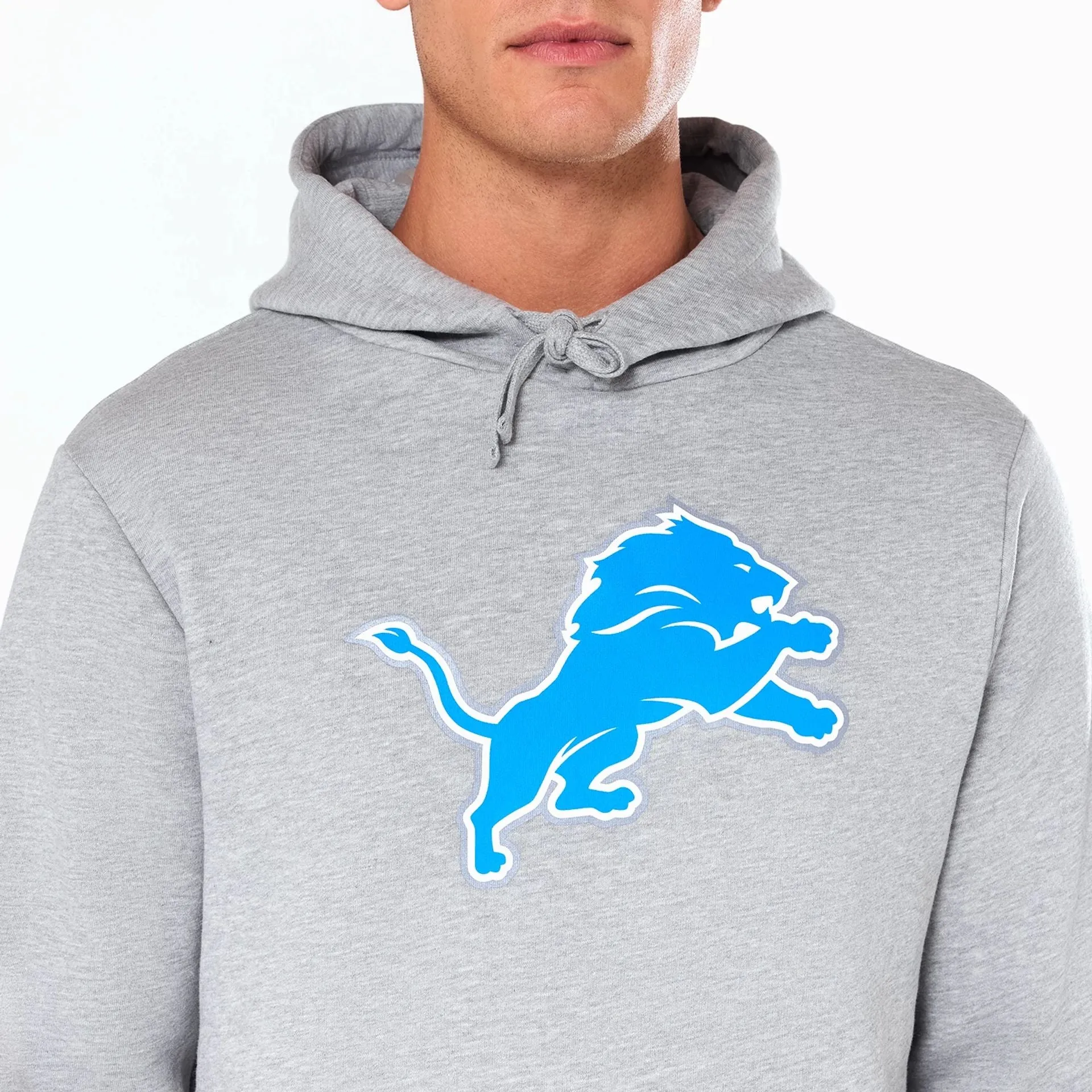 Detroit Lions NFL Grey Pullover Hoodie