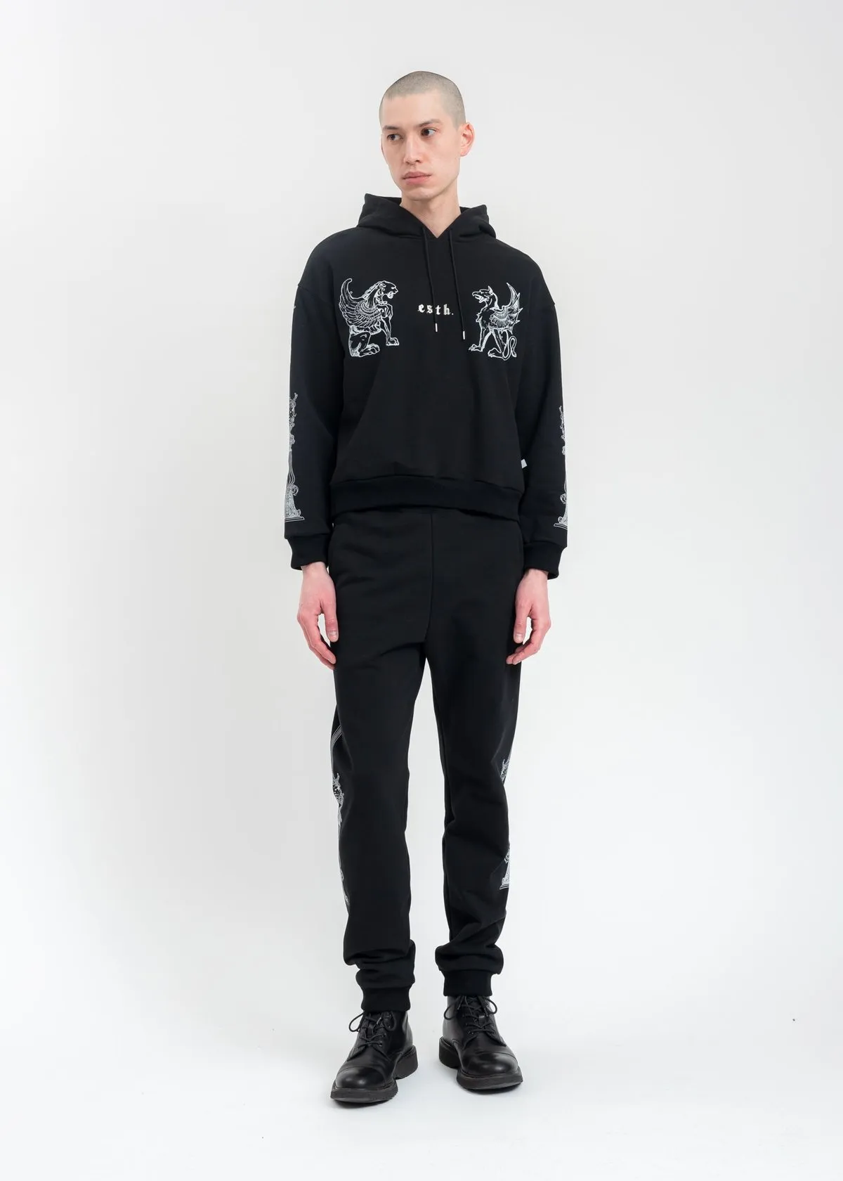 Dogz Short Hoodie - Black