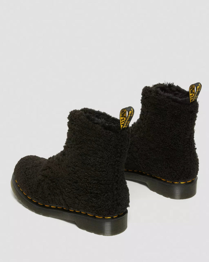 Dr. Martens Women's 1460 Pascal Faux Shearling - Black Lux Borg