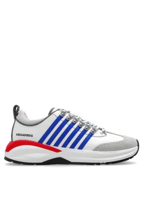 Dsquared2 Dash Low-Top Sneakers White Blue Red